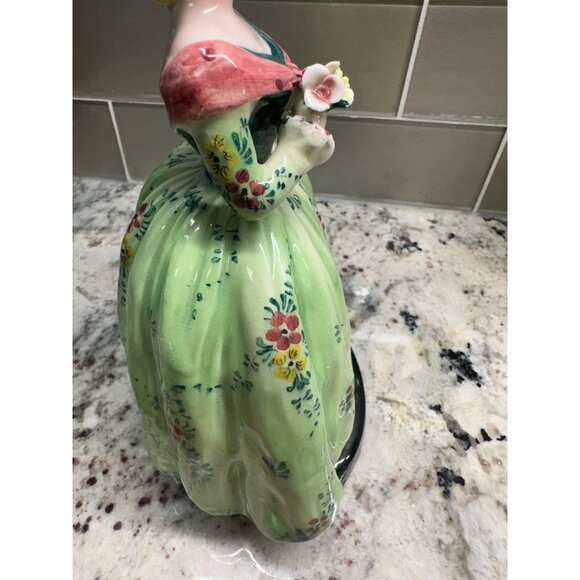 VTG ZSZ Italian Figurine Woman In Floral Dress w Baskets Of Flowers  LE 331/607 - Picture 11 of 16